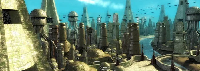 Futuristic City, CG science fiction environment