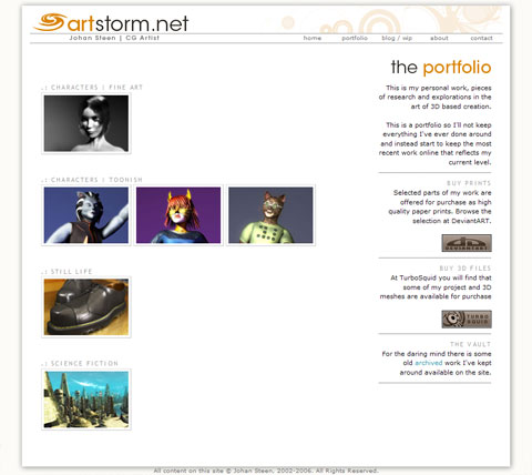 Artstorm Version 2 artstorm white design