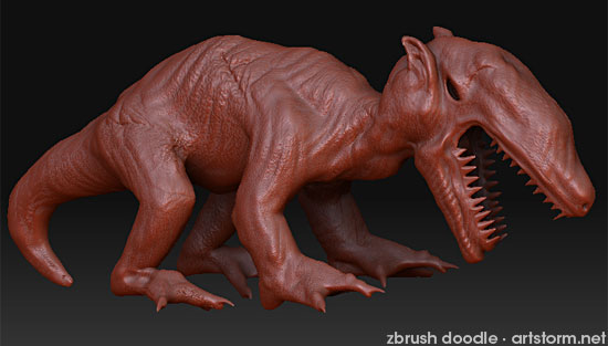ZBrush Fantasy Doodle Fantasy Creature doodling in ZBrush