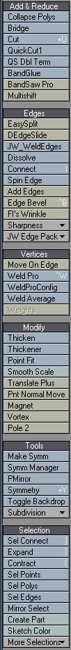 Modeling Menu LightWave Organic Modeling Customized Tab