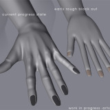 Work in Progress - Katana Hands