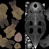 Destrachan - The layout of the UV Map Destrachan - UV Layout
