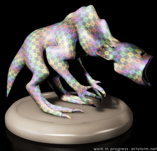 Destrachan UV without stretching Destrachan - UV Checker Applied