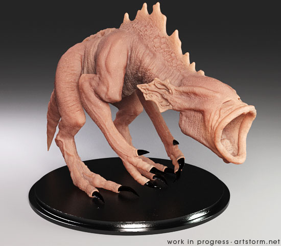 Destrachan - Final Sculpt 1 Destrachan - Work in Progress - Render1