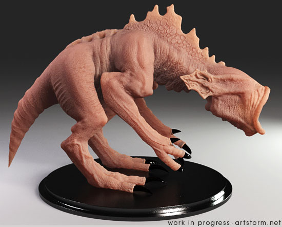 Destrachan - Final Sculpt 2 Destrachan - Work in Progress - Render2