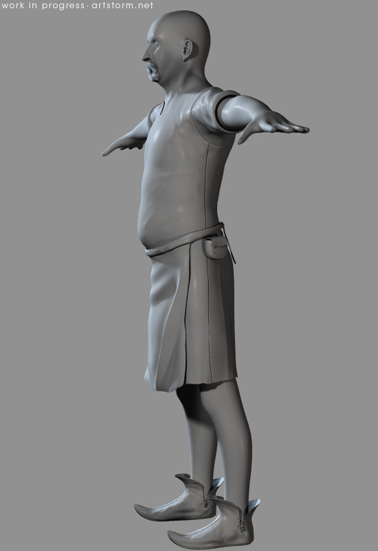 Innkeeper - WIP 2 - Side The Innkeeper - Work In Progress 2 - Side View