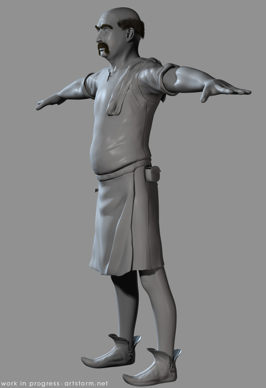 Innkeeper - WIP 3 - Left Innkeeper - Work in Progress 3 - Left View