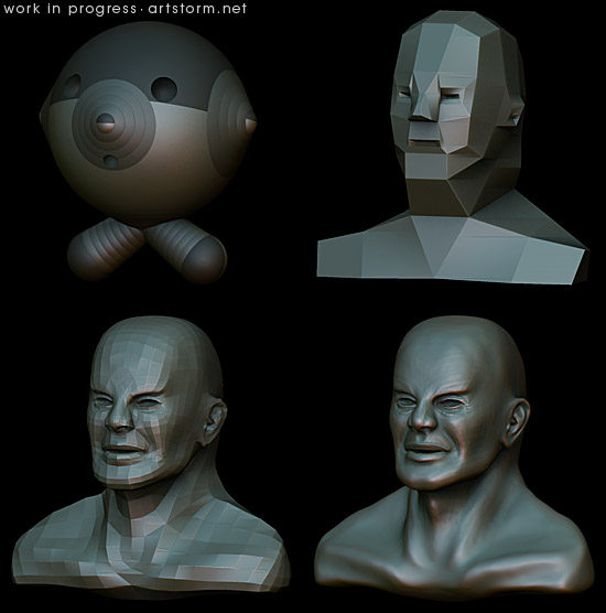 Male Speed Sculpt - ZBrush Steps