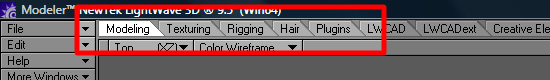 Modeler - Custom Tabs