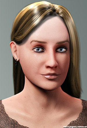 Fifth WIP of Elly (Click to enlarge)