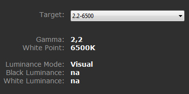 Spyder Calibration Target Spyder Calibration Target Settings