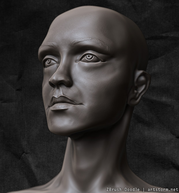 zbrush head doodle Late Night Doodling in ZBrush