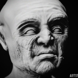 Head sculpt with contrast